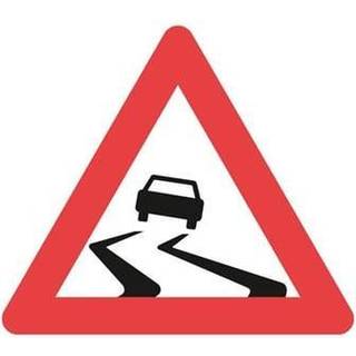 Vejskilt glat vej a 31