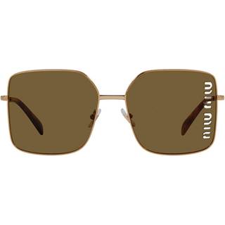 Miu Miu MU51YS 7OE01T 60 Solbriller Kvinder Guld - Antique Gold - 60mm
