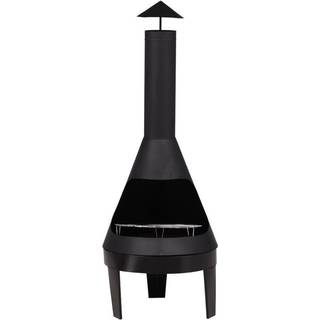 Venture Design Marongo havepejs, sort, 152 x Ø55 cm