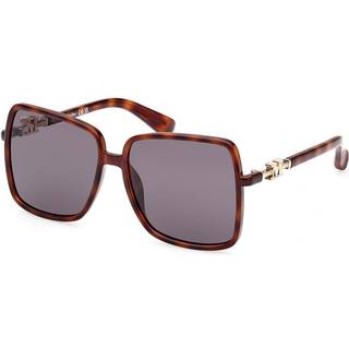 Max Mara Kvinde MM0064-H EMME14 52A Solbriller Injiceret Havana Røg Firkantet Normal