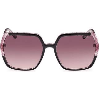 Guess Kvinde GU7883 01T Solbriller Injiceret Sort Bordeaux Firkantet Normal Skygge