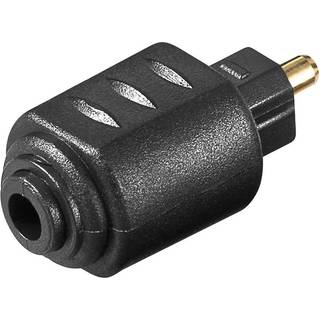MiniToslink til Toslink adapterstik, sort | PRIS-MATCH