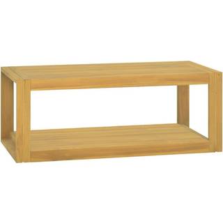 væghængt badeværelsesskab 90x45x35 cm massivt teaktræ