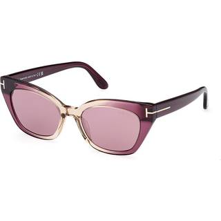 TOM FORD Kvinde FT1031 JULIETTE 83Y Solbriller Plast Gul Violet Cat Eye Normal