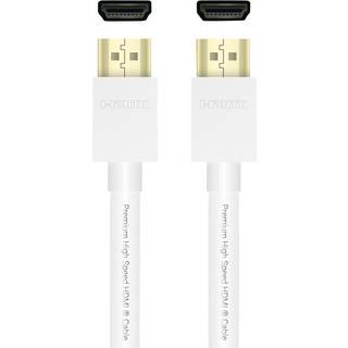 QNECT Premium højhastigheds-HDMI m/Eth 4K UHD 18GB, 2m, Vit
