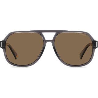 Polaroid Unisex PLD 6193/S KB7/SP Solbriller Plast Grå Brun Pilot Polariseret - Grå