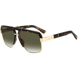 Dsquared2 Mand D2 0084/S 2IK/9K Solbriller Metal Havana / Guld Brun Firkantet Skygge