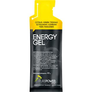 PurePower Energy Gel Citrus-/Grøn Te 40 g - Energi Gel