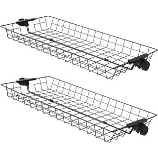 SoBuy garderobekurve, 2 stk., sort metal, til teleskopregal