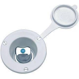 Stophane / temperaturregulator båd til indbygning Barka RR3010, 3/8″ G (BSP), låg i plast, hvid