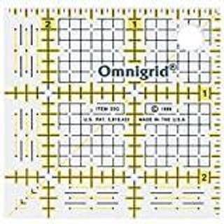 Omnigrid Inch Grid Lineal 2- """" X 2- Original version