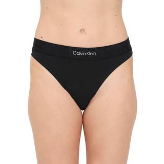 Thong - Embossed Icon - Calvin Klein - Black - Women - XS - Black - XS