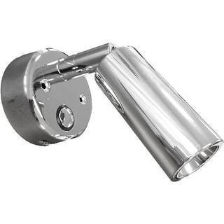 Læselampe Casolux Martha, rustfrit stål, LED, 10 - 30 V, 1.5 W, med USB-udtag + dæmpningsfunktion