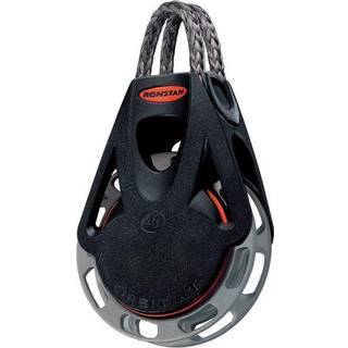 Enkelspærreblok med sjækkel Ronstan Orbit 40, fast, passer liner Ø4 - 8 mm