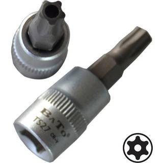 BATO Stifttop kort 1/4" 5 Star Torx med hul 27.
