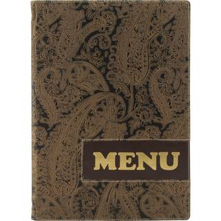 Securit Paisley design 4x A4 lommer og håndsyet paisley