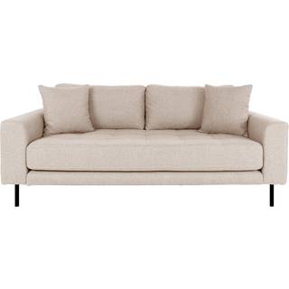 Sofa i beige med to puder og sorte stål ben HN1025 - 1301438