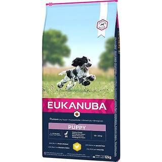 2 x EUKANUBA Puppy Medium Breed kylling 12 kg