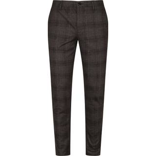 Alberto Herren Hosen braun,grau kariert Slim Fit