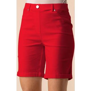 Roman Roman Red Turned Hem Stretch Shorts