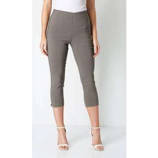 Roman Roman Brown Cropped Stretch Capri Trousers