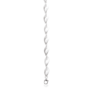 Scouples armbånd i mat sølv, 18+2 cm