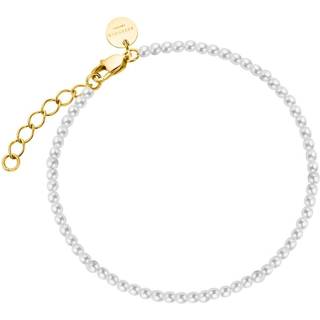 Rosefield JBMPG-J601 Damen-Armband Miniperle Perlenarmband Goldfarben