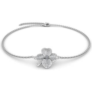 Lykke Firkløver Sterling Sølv Armbånd fra Smykkekæden