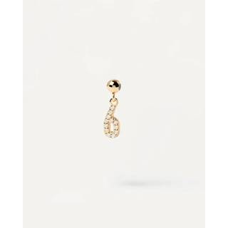 PDPAOLA Number 6 Vedhæng 18 kt. Forgyldt Sølv CH01-004-U - Dame - 925 Sterling Silver