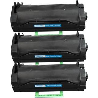 Kompatibel toner Lexmark MX810H - 62D2H00, 3 stk. rabatpakke 75000 sider