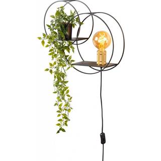 Circle væglampe, sort, 38 cm, E27