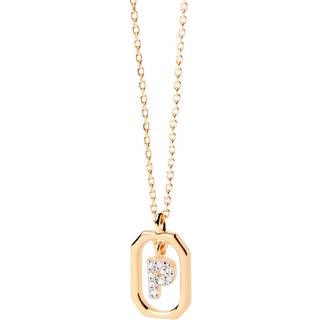 PDPAOLA Mini Letter P Halskæde 18 kt. Forgyldt Sølv CO01-527-U - Dame - 925 Sterling Silver