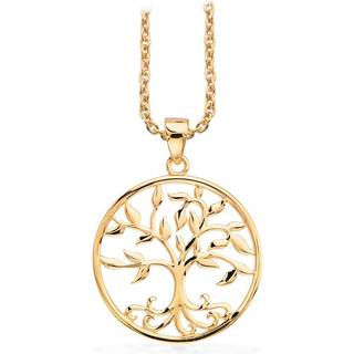 Scrouples vedhæng Livets Træ i 8 kt guld m/forgyldt kæde