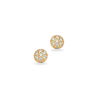 Scrouples Øreringe i 14 Karat Guld med Diamanter 0,07 Carat W/SI