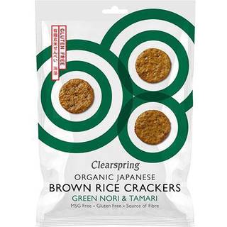 Rice Cracker Nori tang & Tamari Økologisk - 40 gram