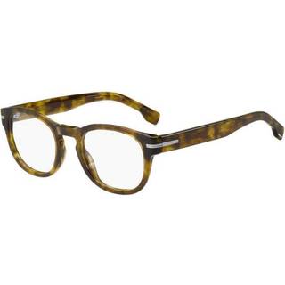 Havana-acetat-stel med sølvfarvet signaturdetalje til briller med styrke