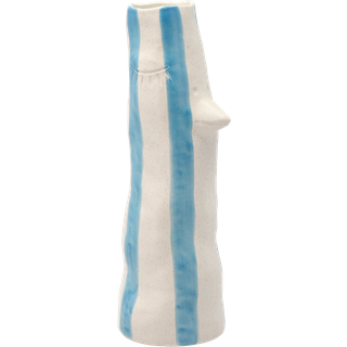 Villa Collection Styles vase med næb og øjenvipper 34 cm Blue