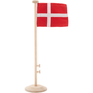 Flagstang DK fra Celebrate - Natur farve - Eg