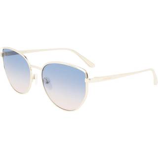 Calvin Klein Kvinde CK22113S 719 Solbriller Metal Guld Blå Geometrisk Skygge