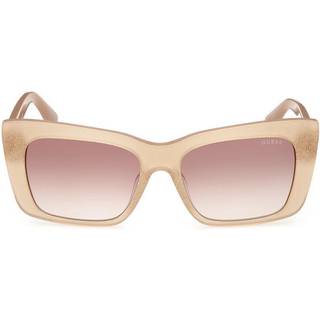 Guess GU7890 57F 55 Solbriller Kvinder Brun - Transparent Pattern Beige - 55mm