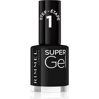 Rimmel Super Gel Geleneglelak uden UV/LED forsegling Skygge 070 Black Obsession 12 ml - 12 ml