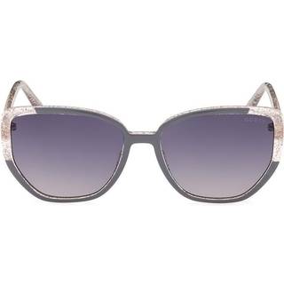 Guess GU7882 20B 55 Solbriller Kvinder Grå - Glitter Gold Grey - 55mm