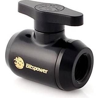 Bitspower Matt Black Mini Valve With Black Handle
