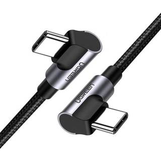 Vinklet USB-C til USB-C Kabel - Ugreen US323 - 1m - Sort