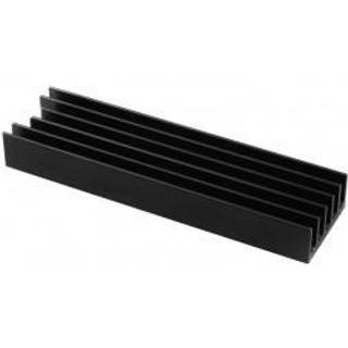 Axagon CLR-M2L10 Computerkølesystem M.2 NVMe SSD, Solid-state drev Køleplade/køler Sort 1 stk