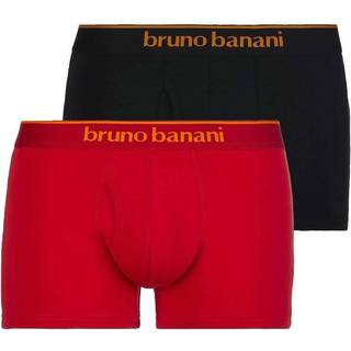 bruno banani Herren Shorts rot,schwarz Baumwolle & Mix unifarben
