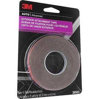 3M Udvendig monterings-tape til pyntelister og emblemer, 6,35 mm x 4,57 m, klar, højtydende bilklæbemiddel (1 rulle)
