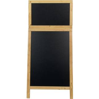 Securit deluxe sandwich gadeskilt 121,5x55cm med bøg ramme