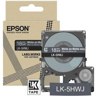 EPSON Matte Navy/White 18mm LK-5HWJ
