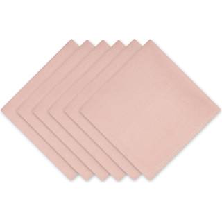 Bleg mauve solid serviets sæt/6